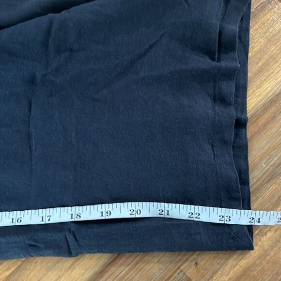 American Eagle Cotton Linen Blend Laced Jumpsuit Romper Short Sleeves M Black - Picture 13 of 15